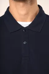 Polo Supima® manga larga hombre