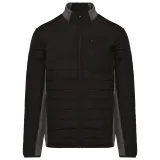 Chaqueta bimaterial hombre