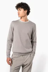 Jersey cuello redondo manga larga hombre