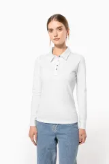 Polo jersey manga larga mujer