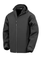 Chaqueta softshell reciclada de 3 capas con capucha hombre