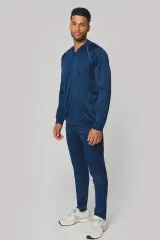 Chaqueta de deporte con cremallera y ribete - Unisex