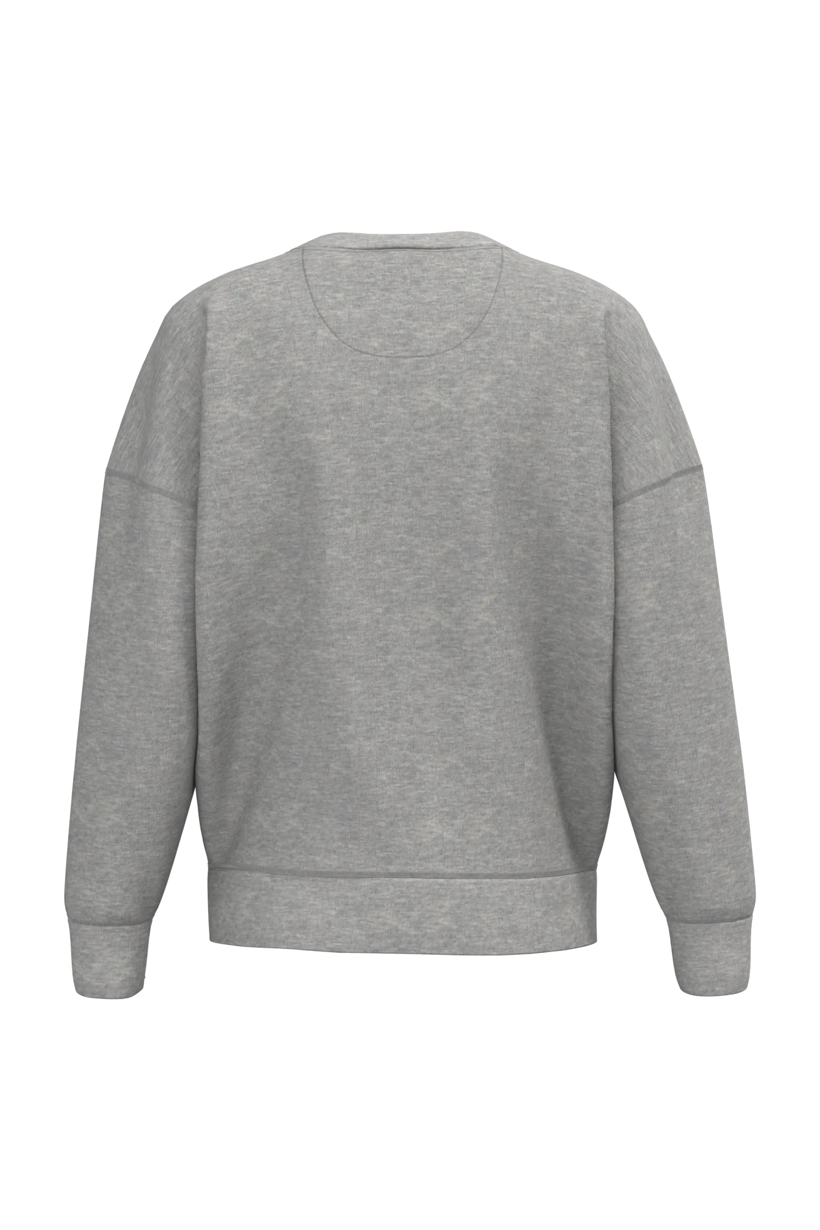 Sudadera ecorresponsable cuello redondo hombros caídos mujer