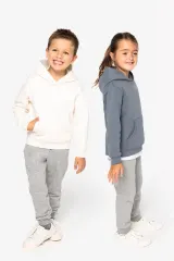 Sudadera ecorresponsable con capucha infantil