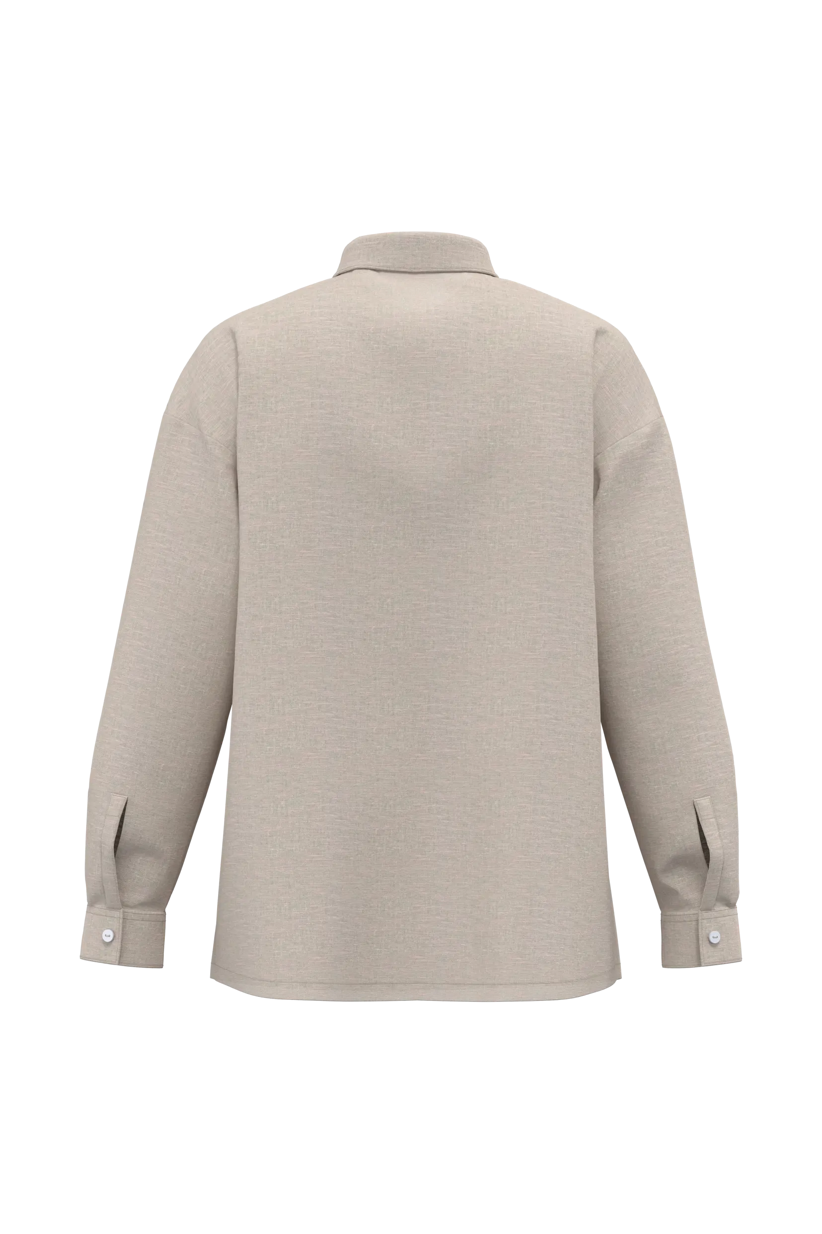 Camisa de lino oversize mujer
