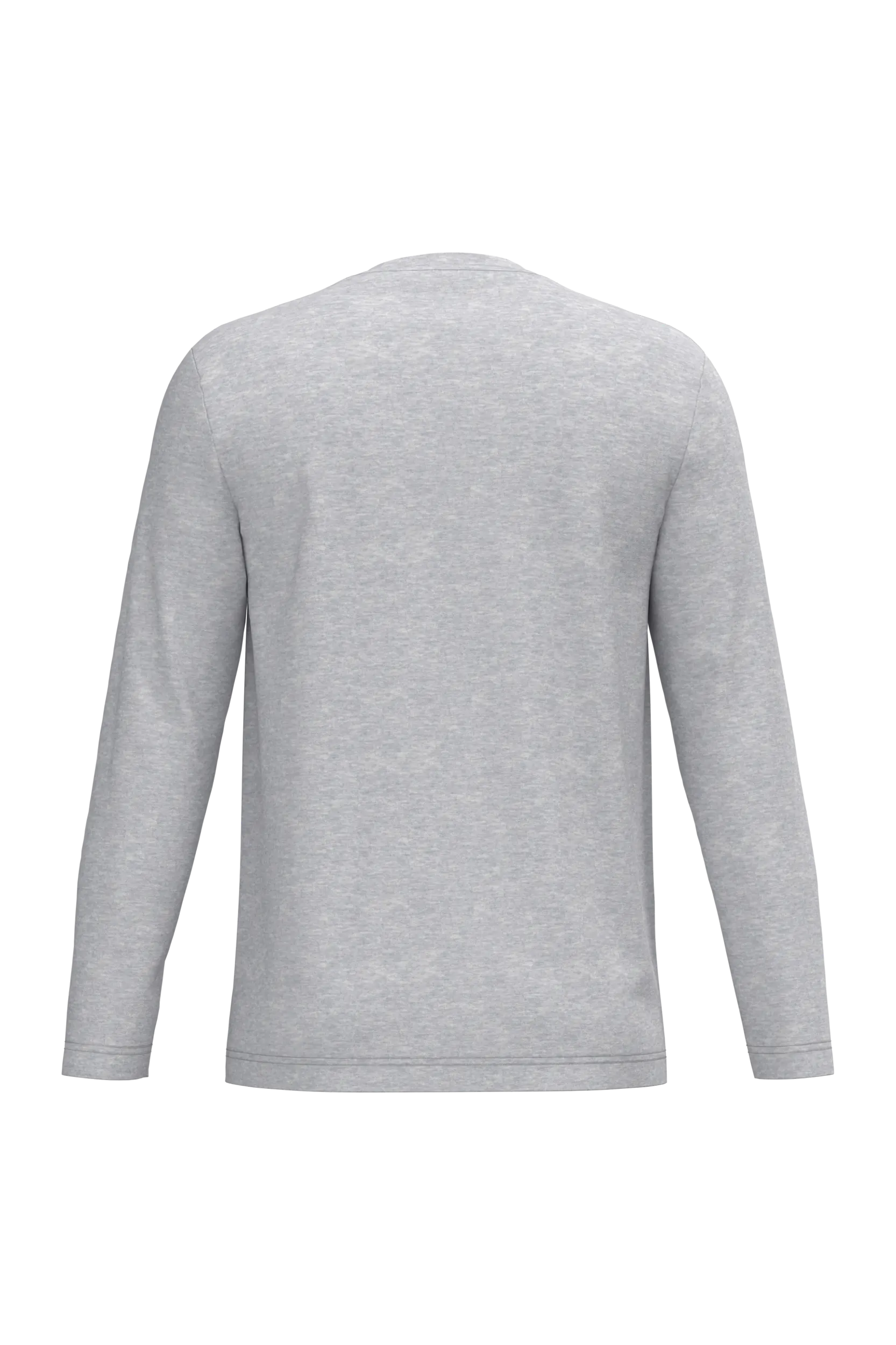 Camiseta maga larga y cuello redondo hombre