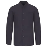 Camisa cuello mao manga larga hombre