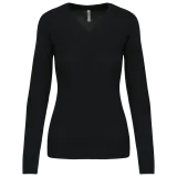 Jersey cuello de pico mujer