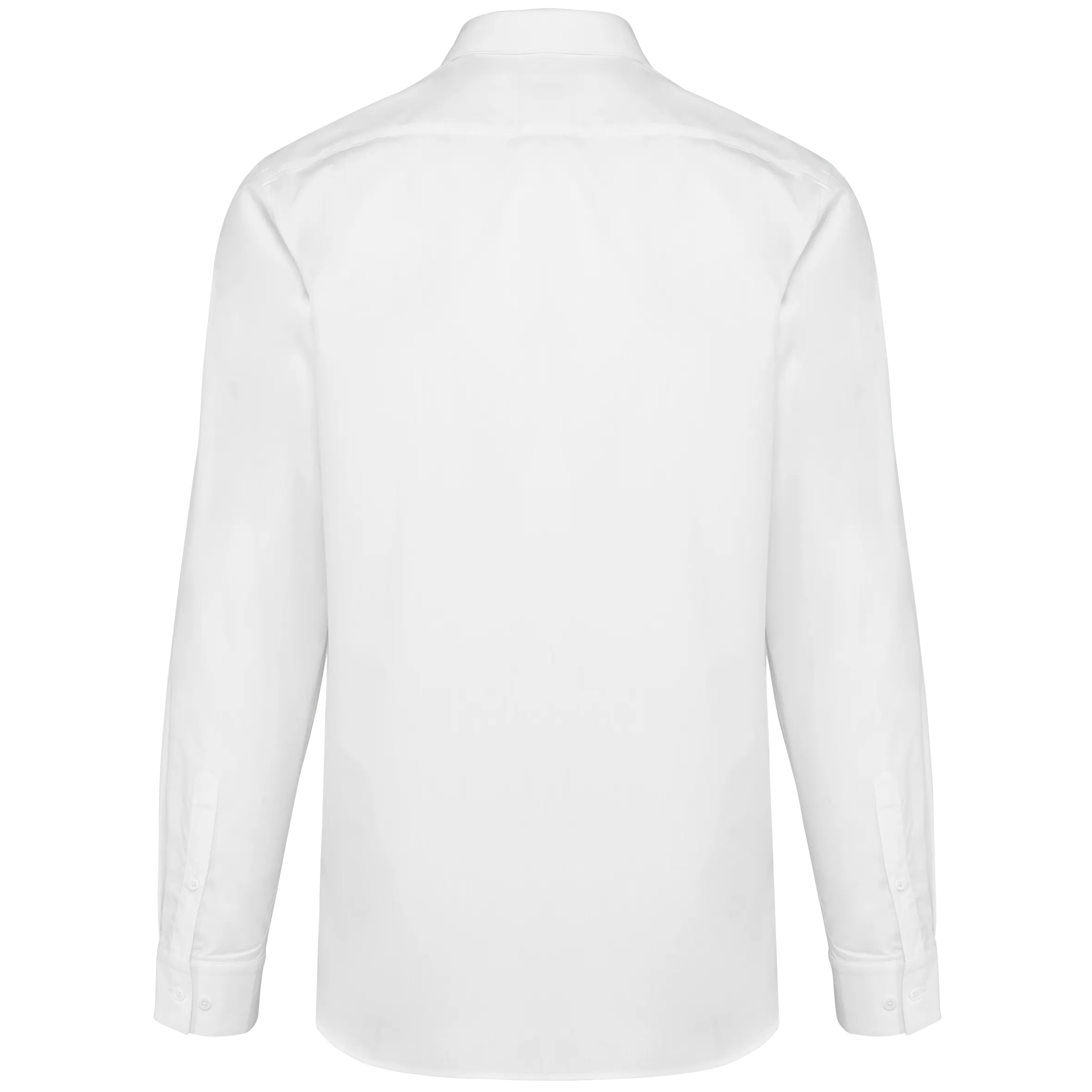 Camisa sarga manga larga hombre
