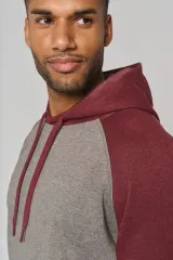 Sudadera bicolor con capucha adulto
