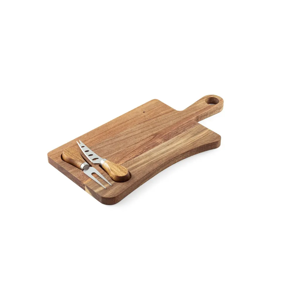 CASSIA. Tabla para quesos de madera de acacia con mango