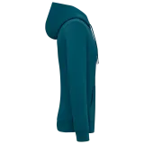 Sudadera ecorresponsable con cremallera y capucha unisex