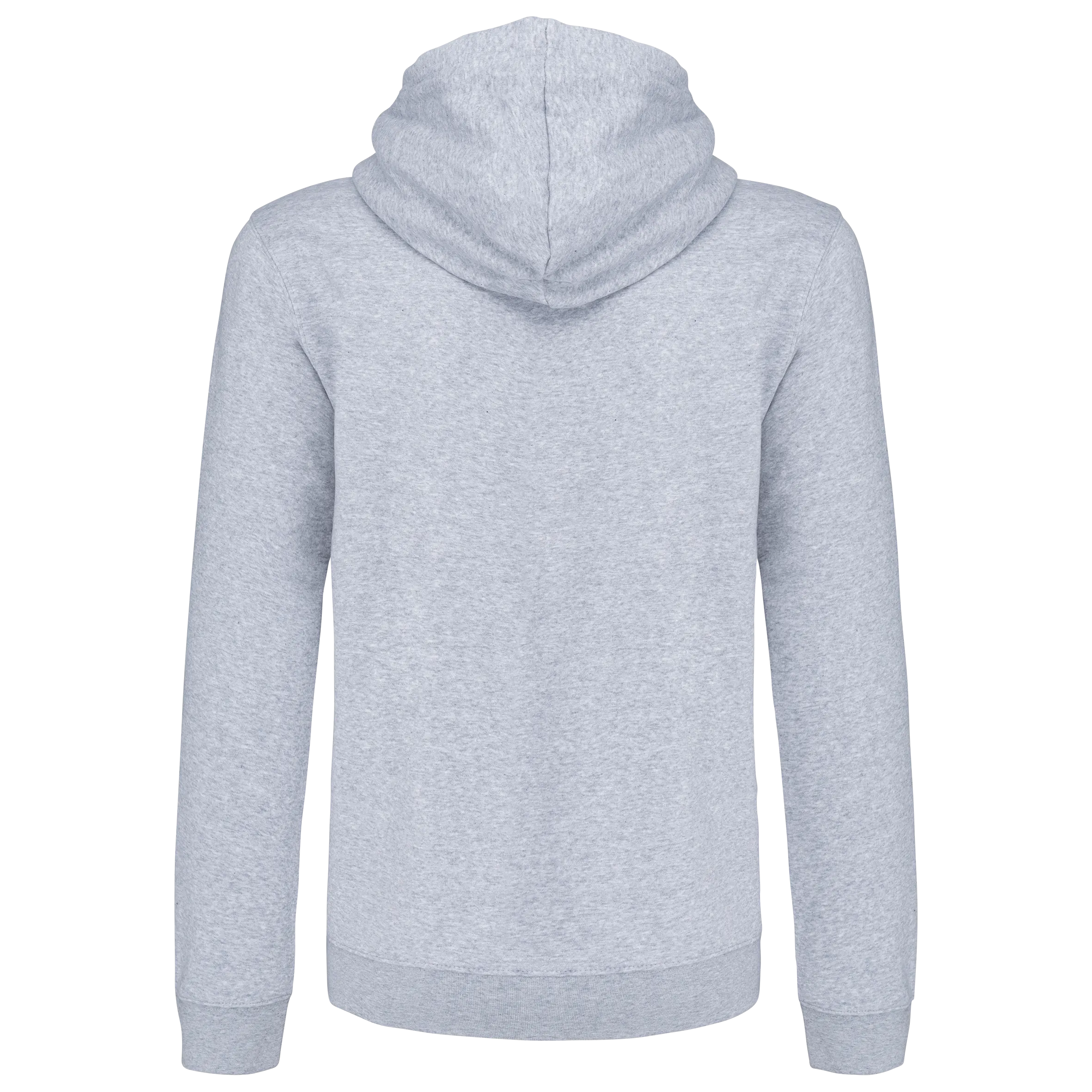 Sudadera capucha y cremallera contrastada