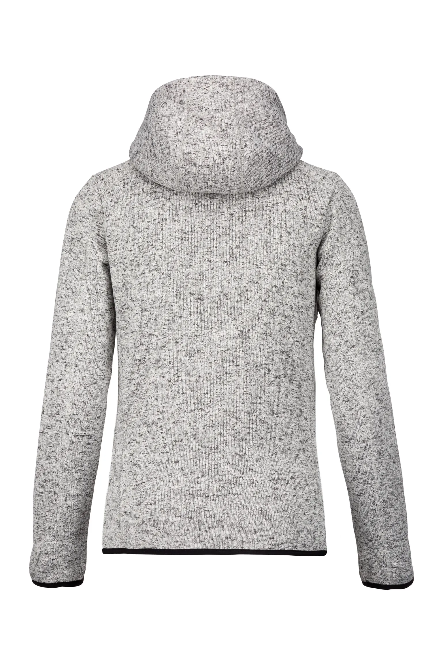 Chaqueta jaspeada con capucha mujer