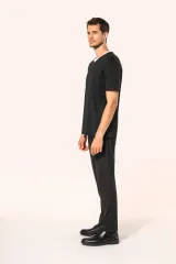 Camiseta Supima® cuello de pico manga corta hombre