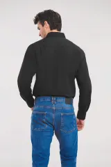 Camisa Popelina de polialgodón manga larga hombre