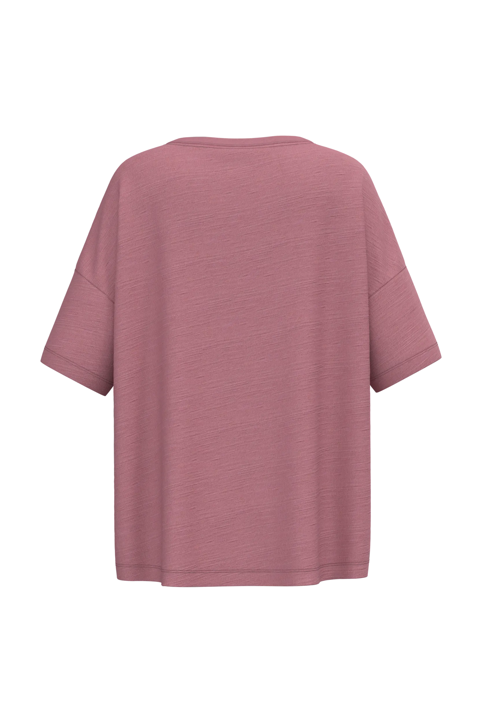 Camiseta ecorresponsable slub oversize mujer