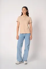 Polo punto piqué mujer