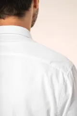 Camisa popelina manga larga hombre