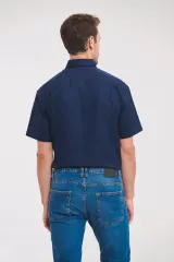 Camisa Oxford manga corta hombre