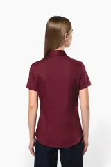 Camisa stretch manga corta mujer