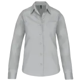 Camisa popelina manga larga mujer