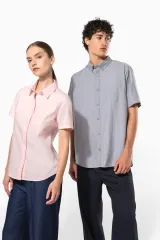 Camisa oxford manga corta hombre