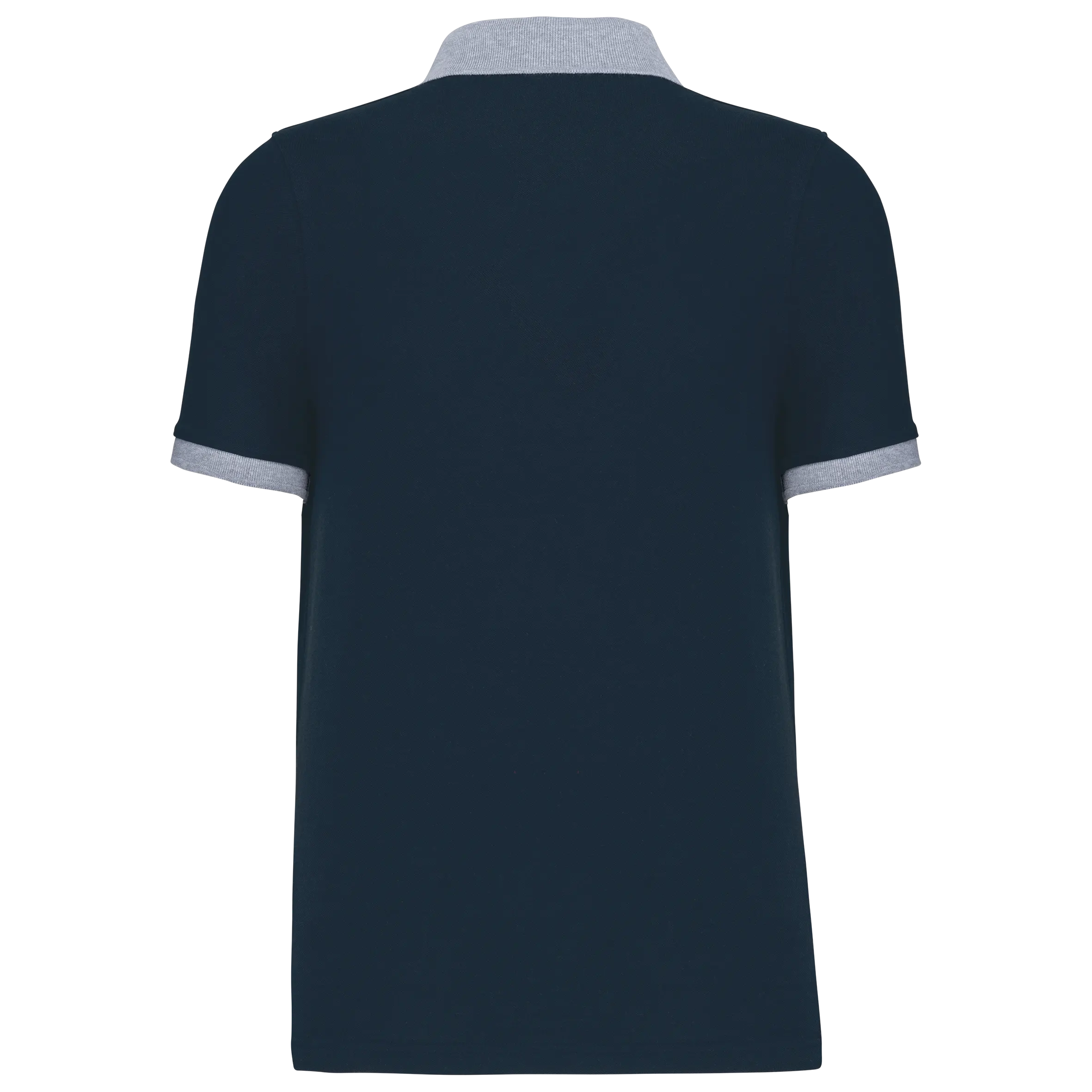 Polo piqué bicolor hombre