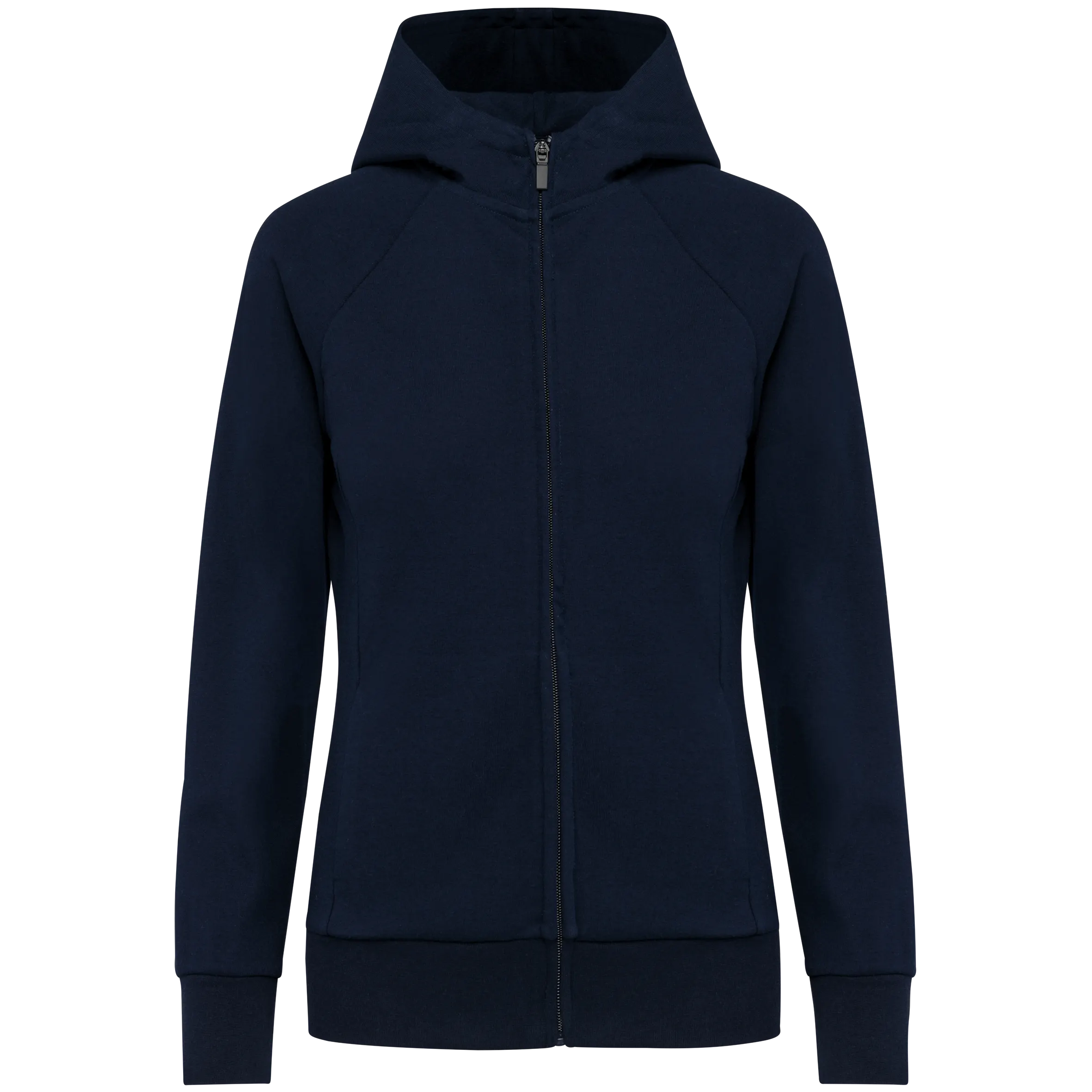 Chaqueta con cremallera y capucha mujer