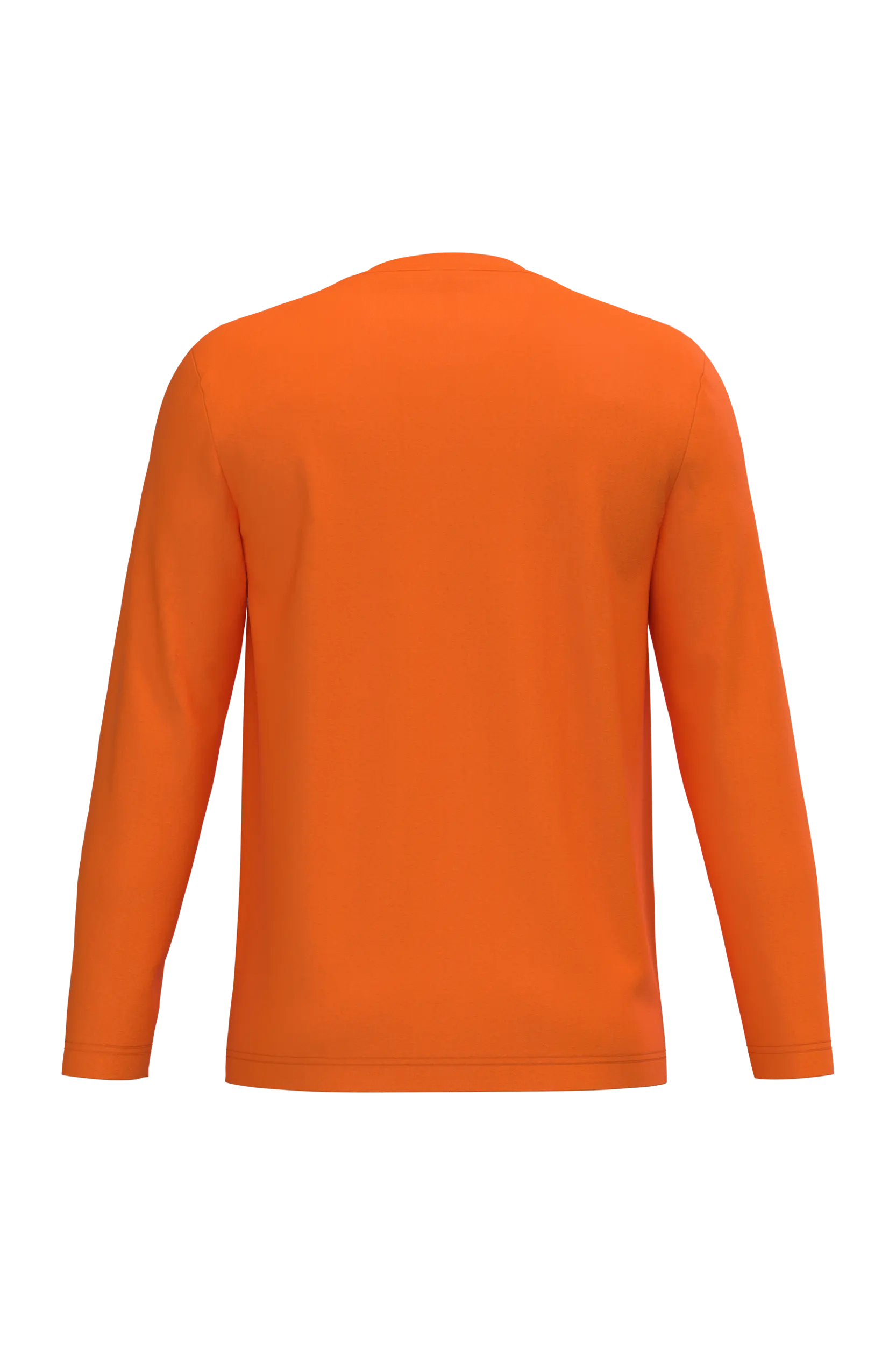 Camiseta maga larga y cuello redondo hombre
