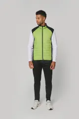 Chaleco deportivo bimaterial unisex