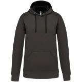 Sudadera capucha contrastada hombre