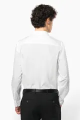 Camisa de popelina de polialgodón de fácil cuidado para hombre