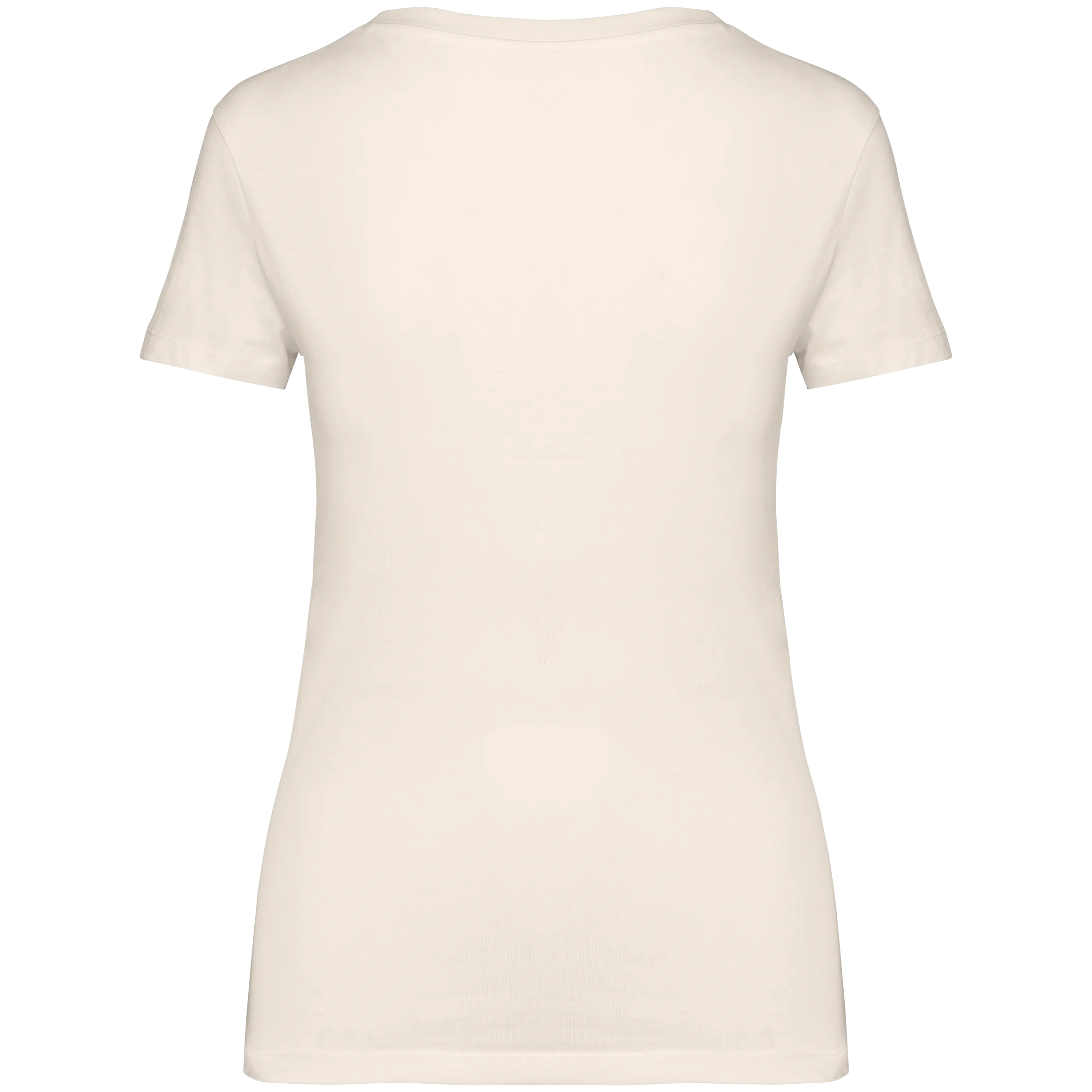 Camiseta ecorresponsable cuello de pico mujer