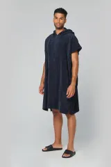 Poncho de rizo con capucha - Unisex