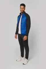 Chaqueta de deporte bimaterial unisex