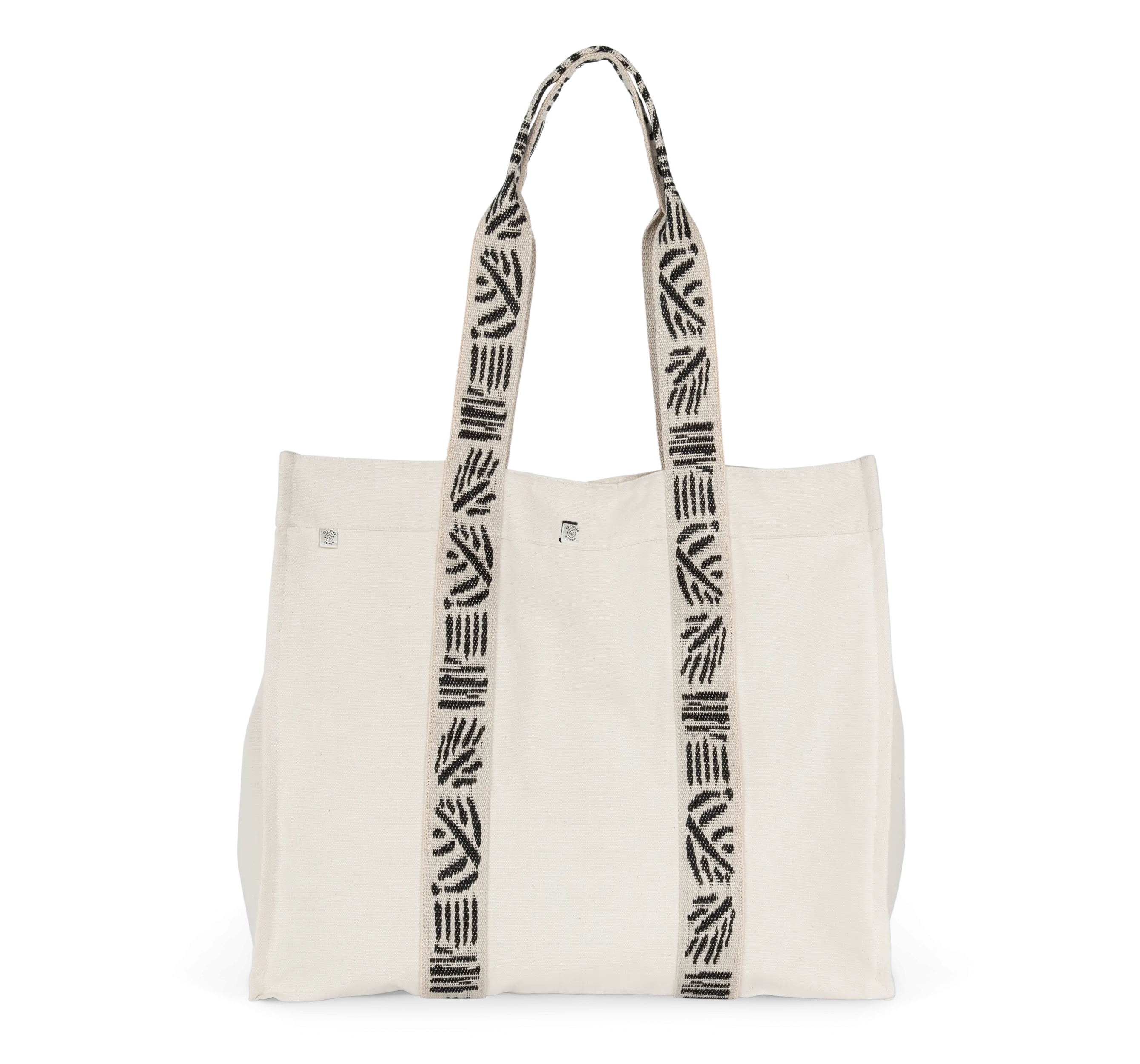 Bolsa shopper de fuelle grande reciclada
