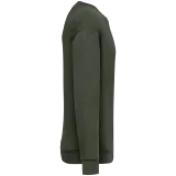 Sudadera ecorresponsable cuello redondo y hombros caídos felpa perchada unisex