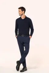 Polo Supima® manga larga hombre