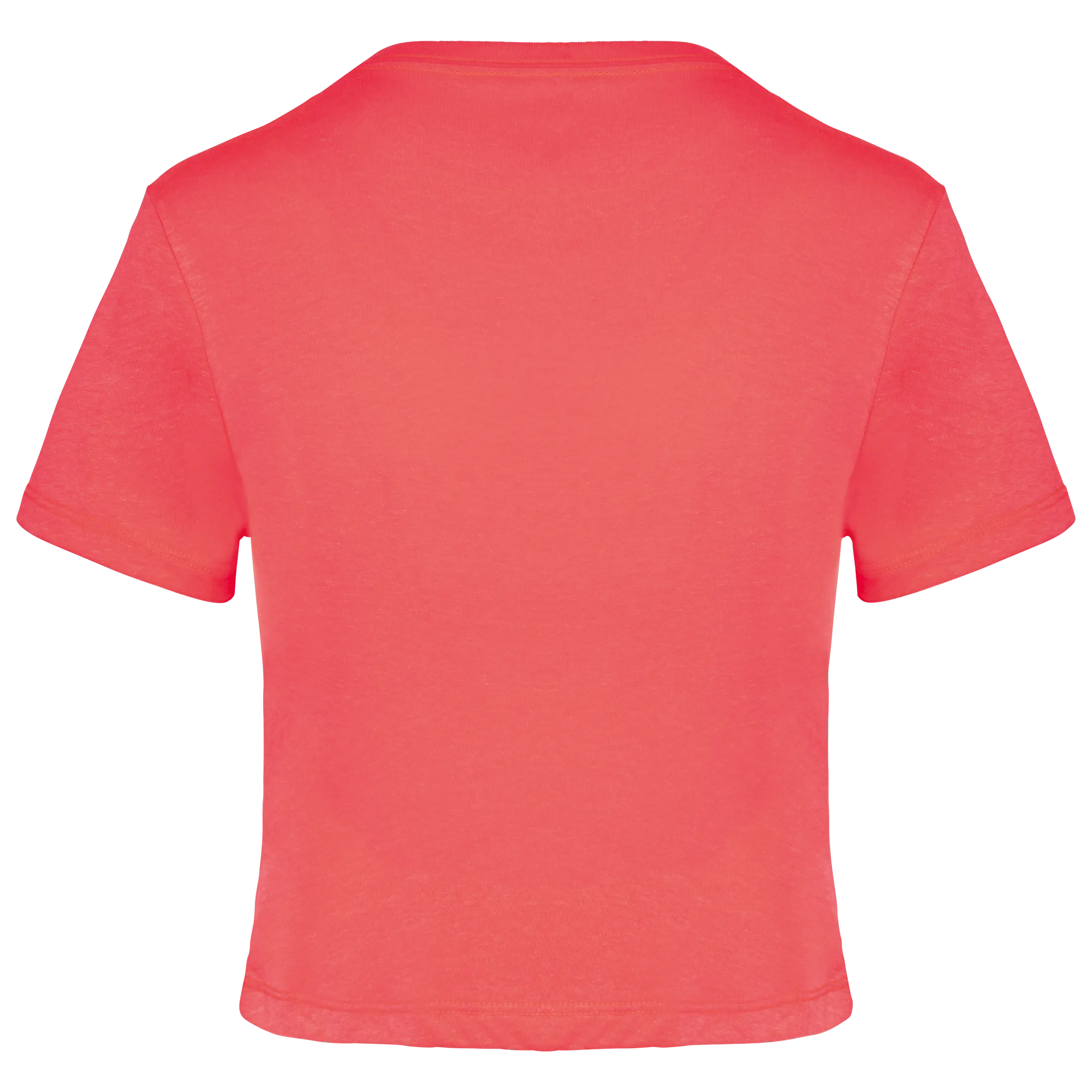 Camiseta crop triblend mujer