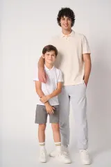 Polo punto piqué hombre