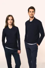 Polo Supima® manga larga mujer