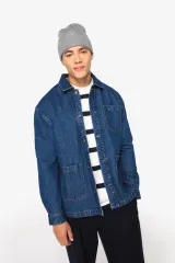 Chaqueta vaquera ecorresponsable de hombros caídos unisex