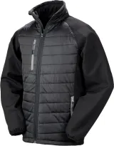 Chaqueta Softshell Black Compass acolchada reciclada
