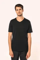 Camiseta Supima® cuello de pico manga corta hombre