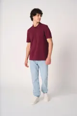 Polo punto piqué hombre