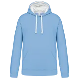Sudadera capucha contrastada hombre