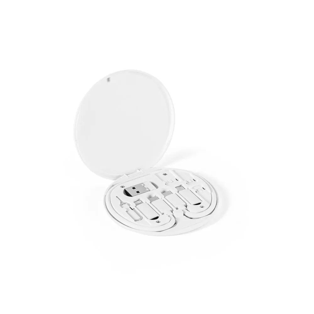 SYSTROM. Cable de carga ultrarrápida y set de adaptadores ABS reciclado (100% rABS)