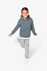 Sudadera ecorresponsable con capucha infantil