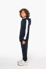 Sudadera de equipo bicolor con capucha infantil